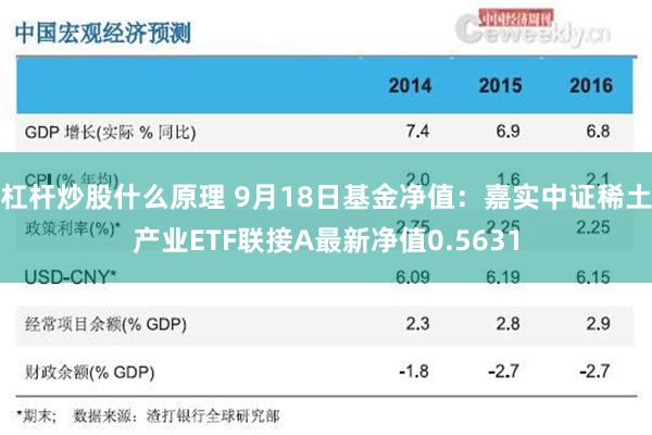 杠杆炒股什么原理 9月18日基金净值：嘉实中证稀土产业ETF联接A最新净值0.5631