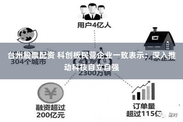 台州股票配资 科创板民营企业一致表示：深入推动科技自立自强